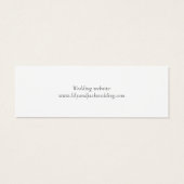 White Wedding Gift Registry QR Enclosure Kaart (Achterkant)