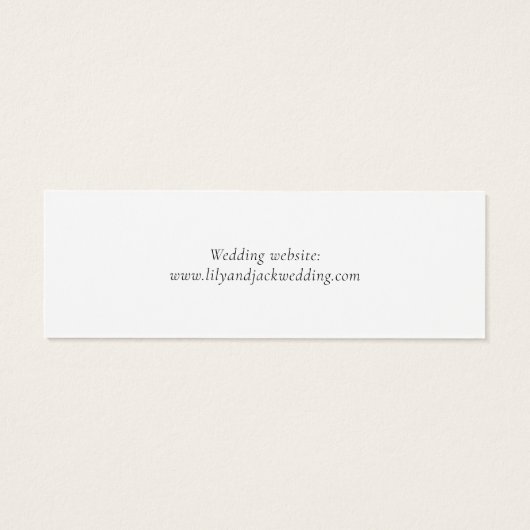 White Wedding Gift Registry QR Enclosure Kaart (Achterkant)