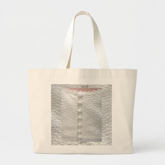 White Wedding Gown Bag -  Grote Tote Bag (Voorkant)