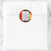 White Wedding Gown Red Yellow Sticker (Tas)