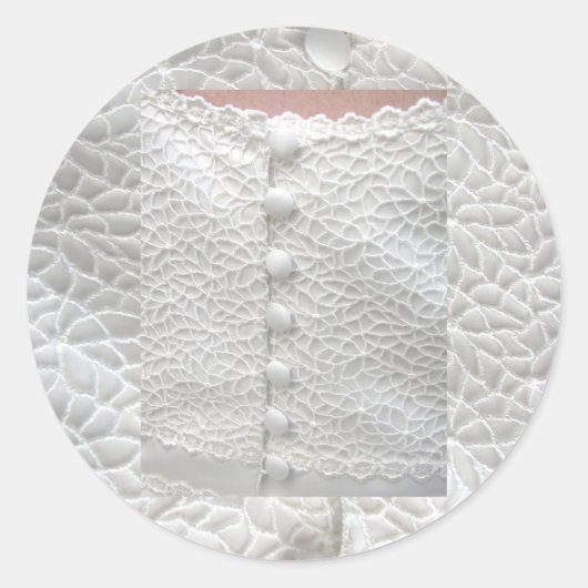 White Wedding Gown Sticker -  (Voorkant)