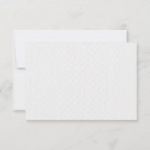 White Wedding Invitation Reply cards met menu