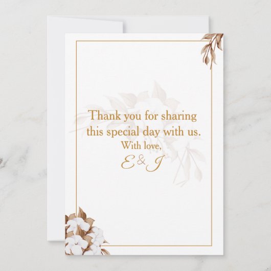 White Wedding Invite with Elegant Heart & Roses Kaart (Achterkant)