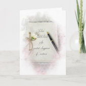 White Wedding Journal Gefeliciteerd Kaart (Voorkant)