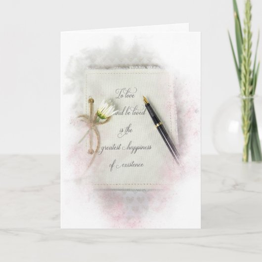 White Wedding Journal Gefeliciteerd Kaart (Voorkant)