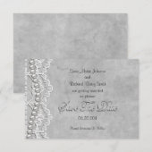 White Wedding Kaart (Voorkant / Achterkant)