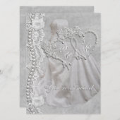 White Wedding Kaart (Voorkant / Achterkant)