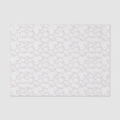 White Wedding Lace Daisy Tissuepapier (Voorkant)
