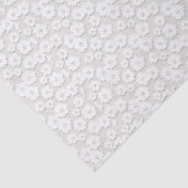 White Wedding Lace Daisy Tissuepapier (Detail)