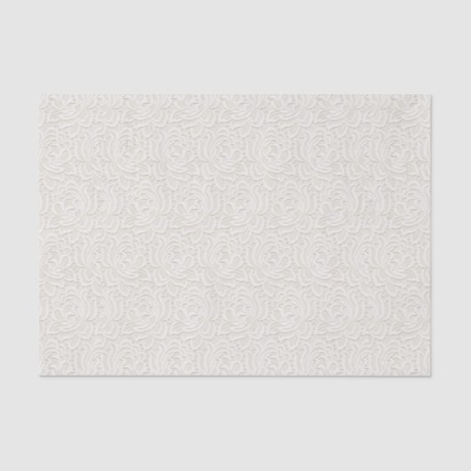 White Wedding Lace Tissuepapier (Voorkant)