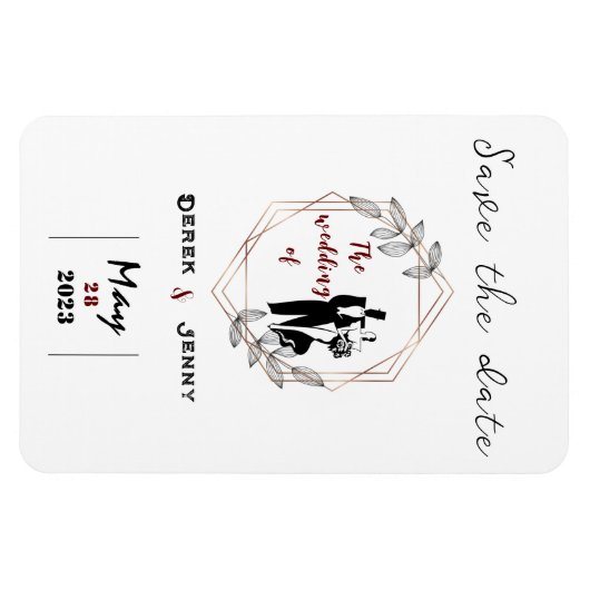 White Wedding Magneet (Horizontaal)