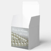 White Wedding Pearls Bedankdoosjes (Geopend)