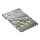 White Wedding Pearls Notitieboek (Rechterzijde)