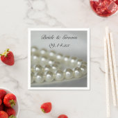 White Wedding Pearls Servetten (Insitu)