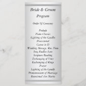 White Wedding Programma Programmakaart (Voorkant)