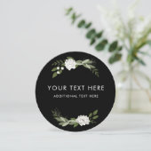 White Wedding Springs Ronde uitnodiging (Staand voorkant)