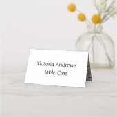 White Wedding Table Seating Cards Plaatskaartje (Achterkant)