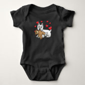 White West Highland Terrier Dog Romper (Voorkant)