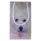 WHITE WESTY HOIGHLAND GIFT BAG KLEIN CADEAUZAKJE (Voorkant)