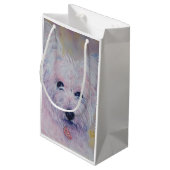 WHITE WESTY HOIGHLAND GIFT BAG KLEIN CADEAUZAKJE (Achterkant Gekanteld)
