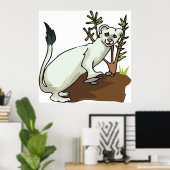 White Wezel Natuurposter Poster (Thuiskantoor)