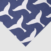 White Whale Tail Sea Animal Blue Ocean Marine Tissuepapier (Detail)