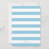 White Whales Stylish Baby shower nodigt gewonden u Kaart (Achterkant)