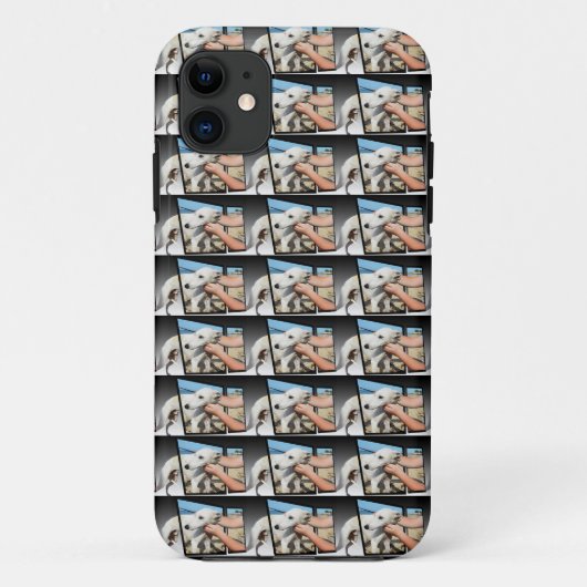 White Whippet Dog Dimensional Art Case-Mate iPhone Case (Achterkant)