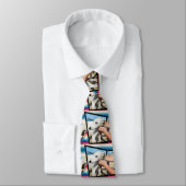 White Whippet Dog Dimensional Art Stropdas (Gebonden)