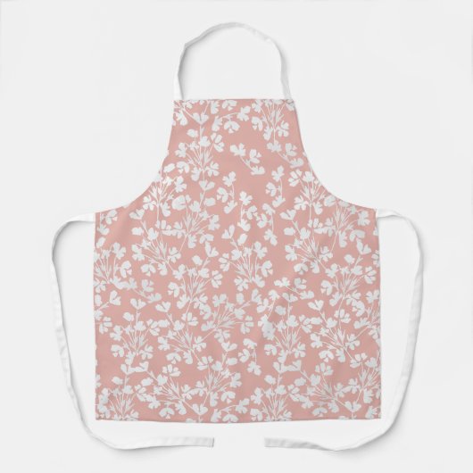 White Wild Flower Pattern  Schort (Voorkant)