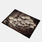 White Wild Mushroom Cluster Deurmat (Schuin)