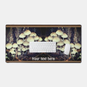 White Wild Mushroom Cluster, speciaal aangepast Bureaumat (Keyboard & Muis)