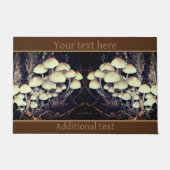 White Wild Mushroom Cluster, speciaal aangepast Deurmat (Voorkant)