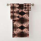 White Wild Mushrooms Abstract Natuur Pattern Bad Handdoek (Insitu)