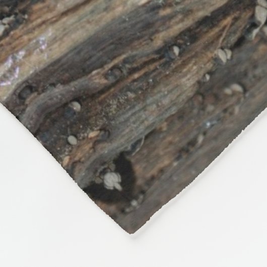 White Wild Mushrooms Abstract Natuur Pattern Fleece Deken (Hoek)