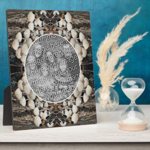 White Wild Mushrooms Natuur Voeg je eigen foto toe Fotoplaat