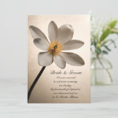 White Wildflower huwelijk / aankondiging van de op (Staand voorkant)