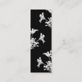 White Wildflower Mini Funeral Bladwijzer Kaart Visitekaartje (Achterkant)