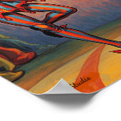 White Willow Absinthe Pierrot Jester Poster (Hoek)