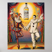 White Willow Absinthe Pierrot Jester Poster (Voorkant)