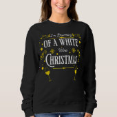 White Wine Christmas Holiday Sweater (Voorkant)