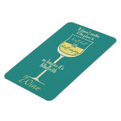 White Wine Glass magnet Magneet (Linkerzijde)