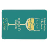 White Wine Glass magnet Magneet (Horizontaal)