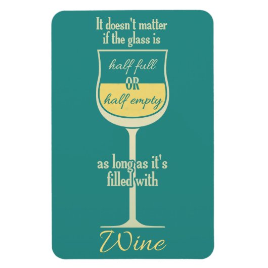 White Wine Glass magnet Magneet (Verticaal)