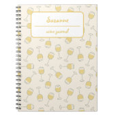 White Wine Glass Tasting Journal Notitieboek (Voorkant)