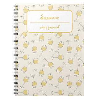White Wine Glass Tasting Journal Notitieboek