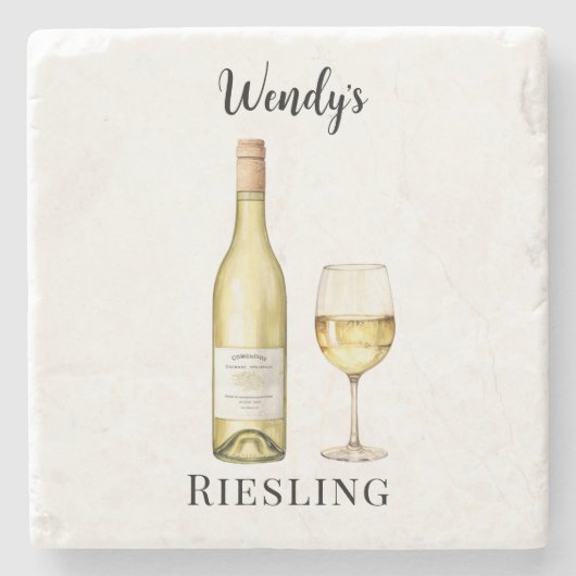 White Wine Lover Onderzetter (Voorkant)