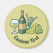 White Wine Magnet (Voorkant)