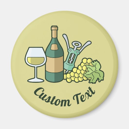 White Wine Magnet (Voorkant)