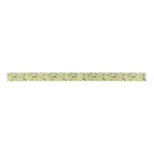 White Wine Pattern Satin Ribbon Satijnen Lint (Voorkant)